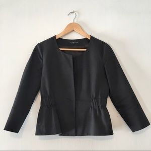 Women’s Theory Black Peplum Blazer Size 6